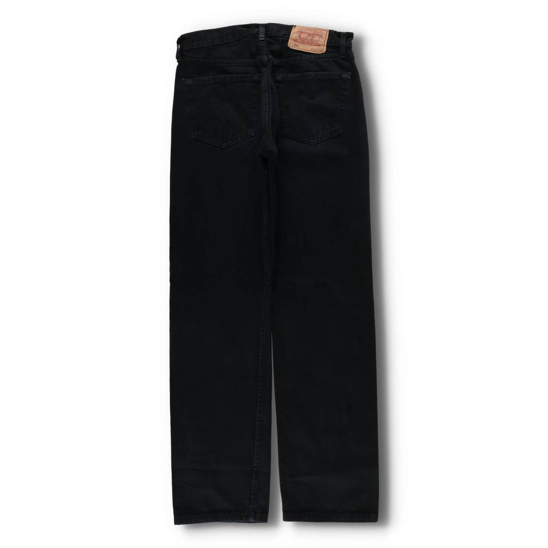 90'S Levi's 501-0165 Black Denim Straight Leg Denim Pants, Made in England, Men's, Size W30, Vintage cotton black type Vintage Second Hand