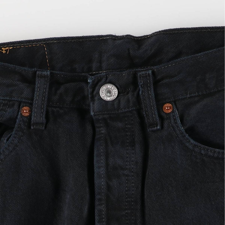90'S Levi's 501-0165 Black Denim Straight Leg Denim Pants, Made in England, Men's, Size W30, Vintage cotton black type Vintage Second Hand