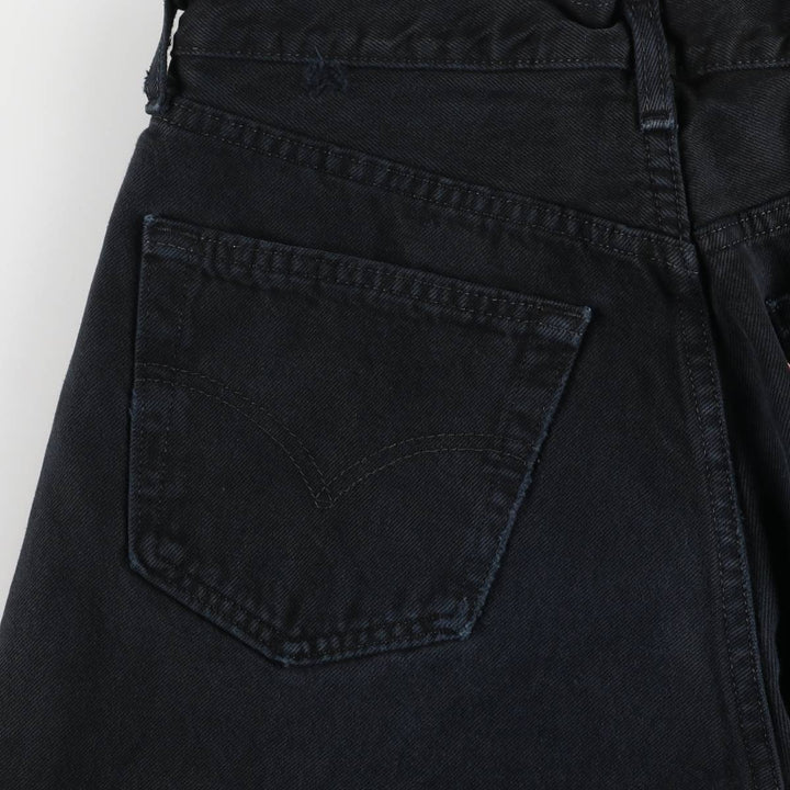 90'S Levi's 501-0165 Black Denim Straight Leg Denim Pants, Made in England, Men's, Size W30, Vintage cotton black type Vintage Second Hand