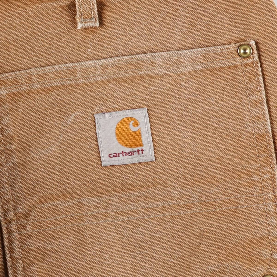 Carhartt Loose Original Fit Double Knee Duck Painter Pants, Made in USA, Men's W34 cotton brown type Vintage Second Hand