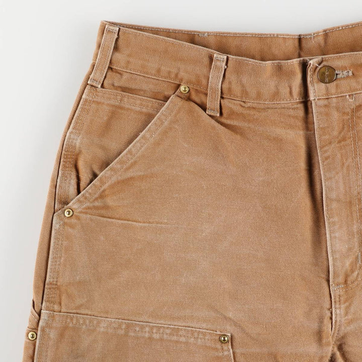 Carhartt Loose Original Fit Double Knee Duck Painter Pants, Made in USA, Men's W34 cotton brown type Vintage Second Hand