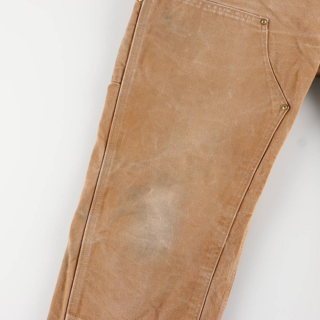 Carhartt Loose Original Fit Double Knee Duck Painter Pants, Made in USA, Men's W34 cotton brown type Vintage Second Hand