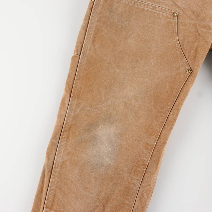 Carhartt Loose Original Fit Double Knee Duck Painter Pants, Made in USA, Men's W34 cotton brown type Vintage Second Hand
