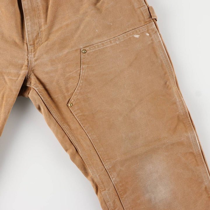 Carhartt Loose Original Fit Double Knee Duck Painter Pants, Made in USA, Men's W34 cotton brown type Vintage Second Hand