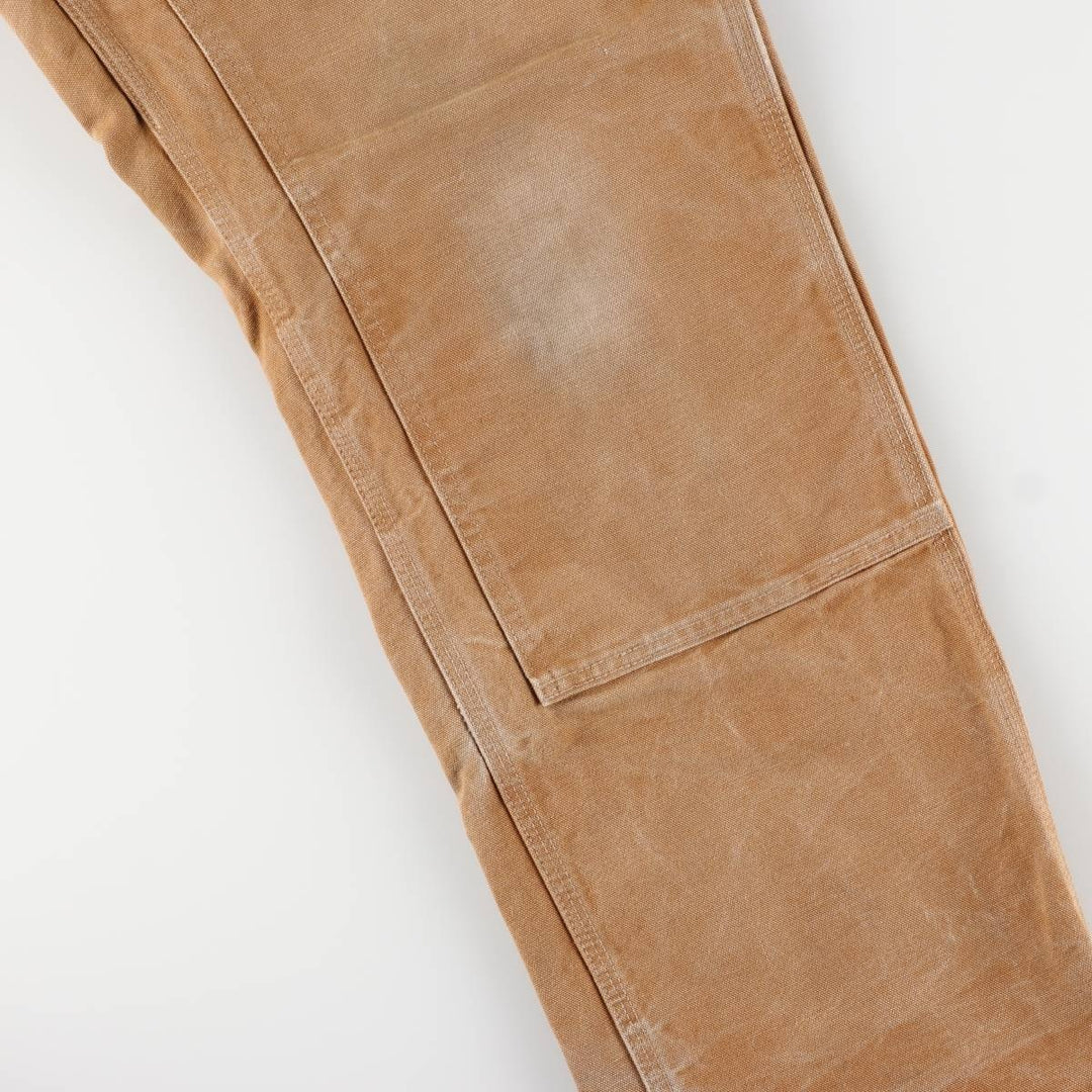 Carhartt Loose Original Fit Double Knee Duck Painter Pants, Made in USA, Men's W34 cotton brown type Vintage Second Hand