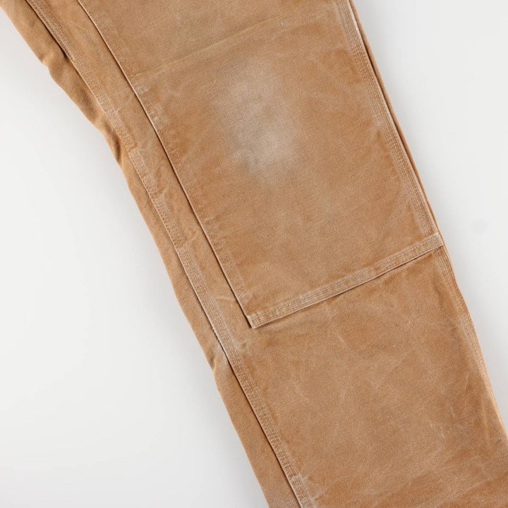 Carhartt Loose Original Fit Double Knee Duck Painter Pants, Made in USA, Men's W34 cotton brown type Vintage Second Hand
