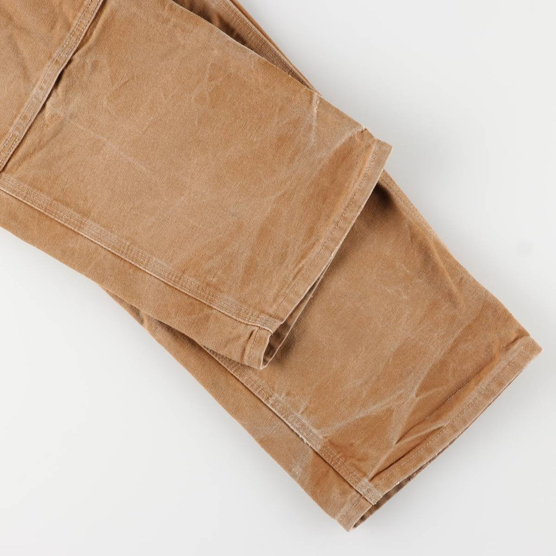 Carhartt Loose Original Fit Double Knee Duck Painter Pants, Made in USA, Men's W34 cotton brown type Vintage Second Hand