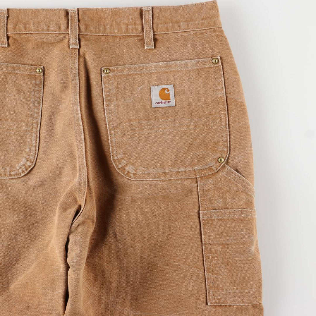 Carhartt Loose Original Fit Double Knee Duck Painter Pants, Made in USA, Men's W34 cotton brown type Vintage Second Hand