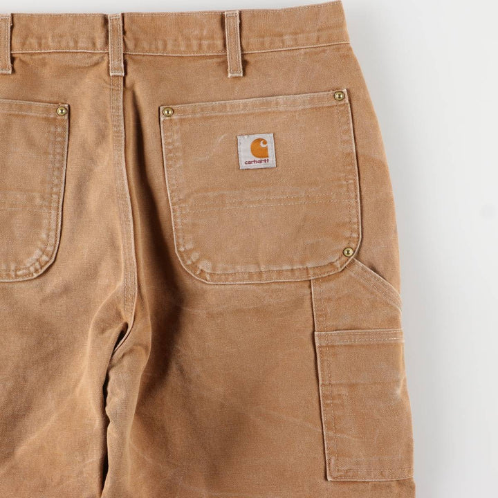 Carhartt Loose Original Fit Double Knee Duck Painter Pants, Made in USA, Men's W34 cotton brown type Vintage Second Hand