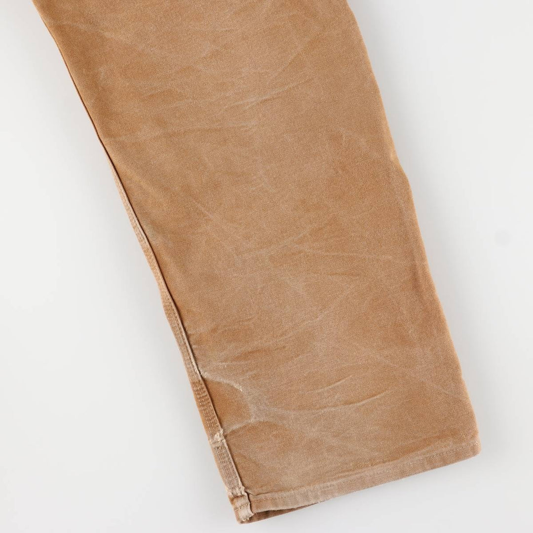 Carhartt Loose Original Fit Double Knee Duck Painter Pants, Made in USA, Men's W34 cotton brown type Vintage Second Hand