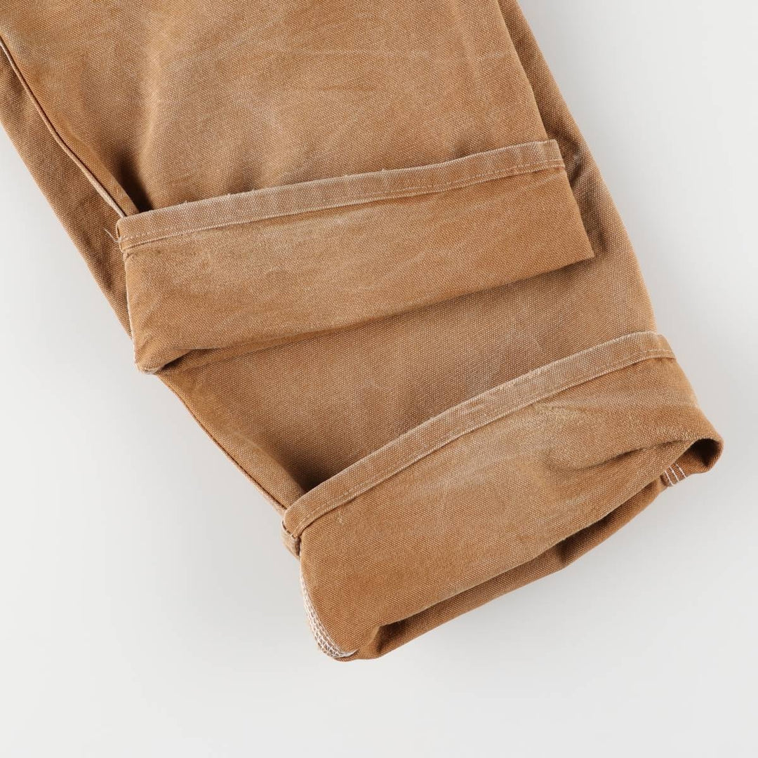 Carhartt Loose Original Fit Double Knee Duck Painter Pants, Made in USA, Men's W34 cotton brown type Vintage Second Hand