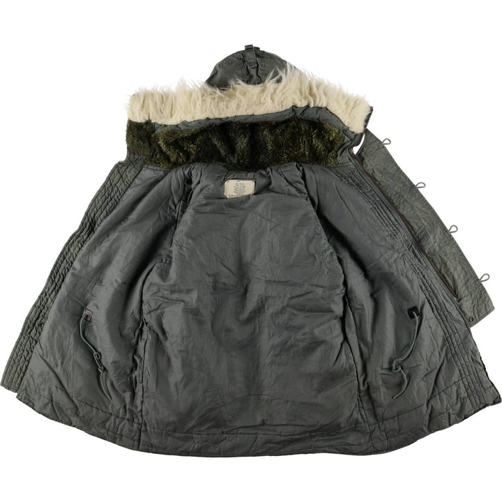 1980'S US Military N-3B Flight Jacket, Made in USA, Medium, Men's Size M, Vintage cotton gray type Vintage Second Hand