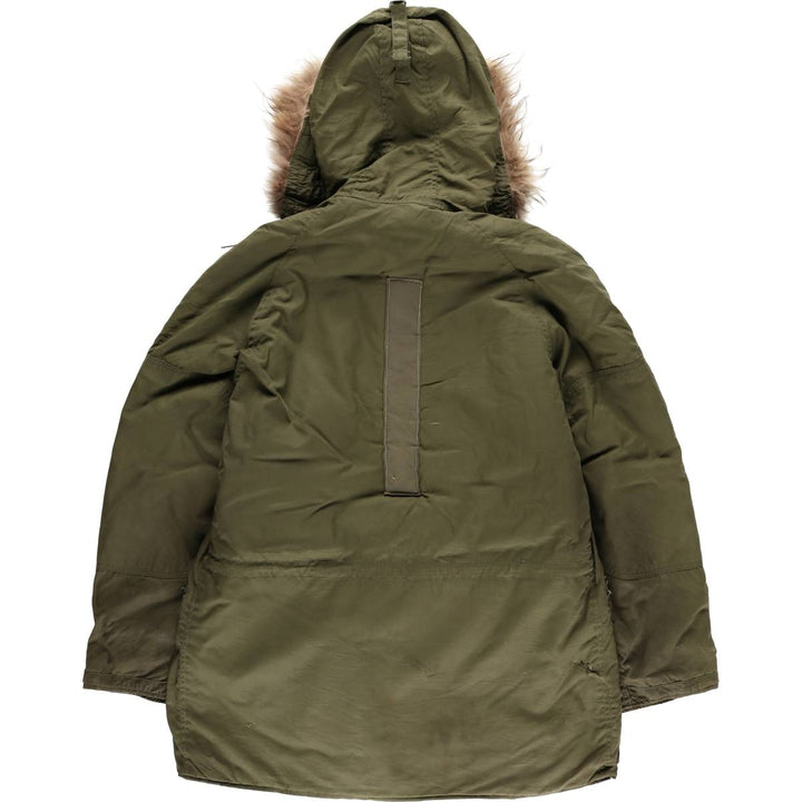 1970'S US Military N-3B Flight Jacket, Made in USA, Small, Men's Size Small, Vintage unclear Khaki type Vintage Second Hand