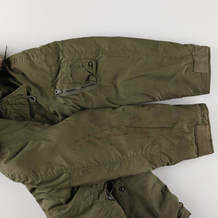 1970'S US Military N-3B Flight Jacket, Made in USA, Small, Men's Size Small, Vintage unclear Khaki type Vintage Second Hand
