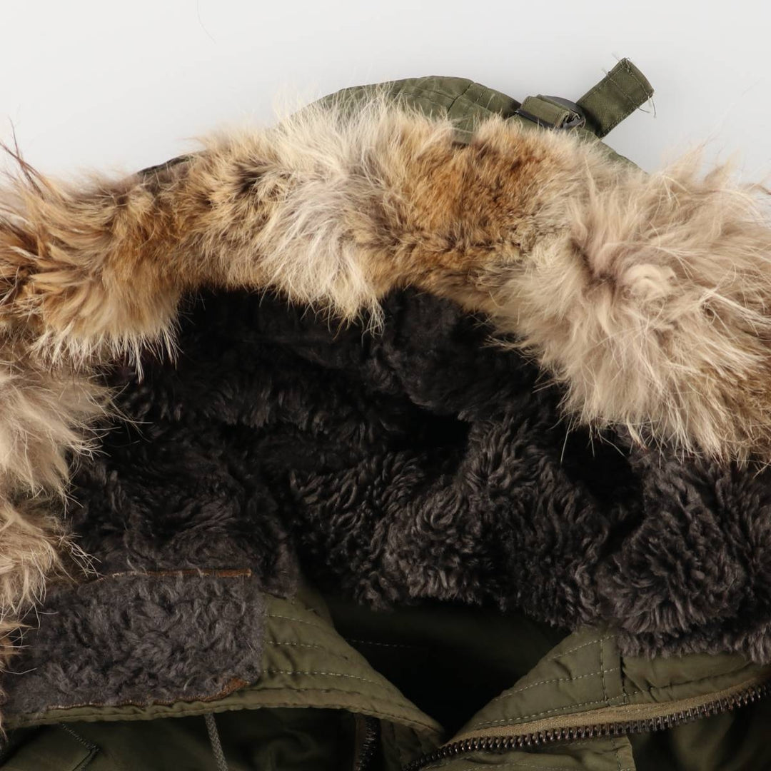 1970'S US Military N-3B Flight Jacket, Made in USA, Small, Men's Size Small, Vintage unclear Khaki type Vintage Second Hand