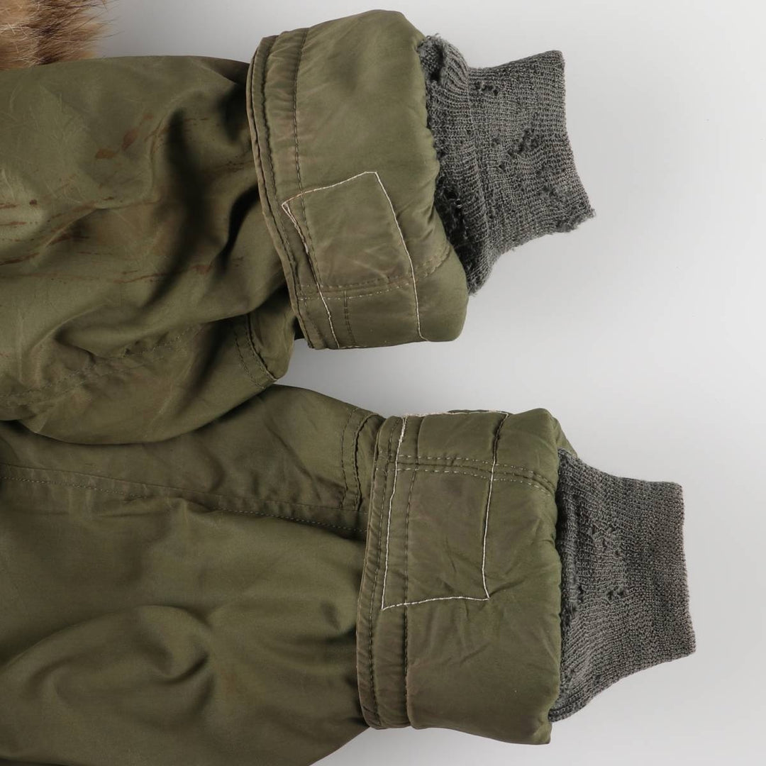 1970'S US Military N-3B Flight Jacket, Made in USA, Small, Men's Size Small, Vintage unclear Khaki type Vintage Second Hand