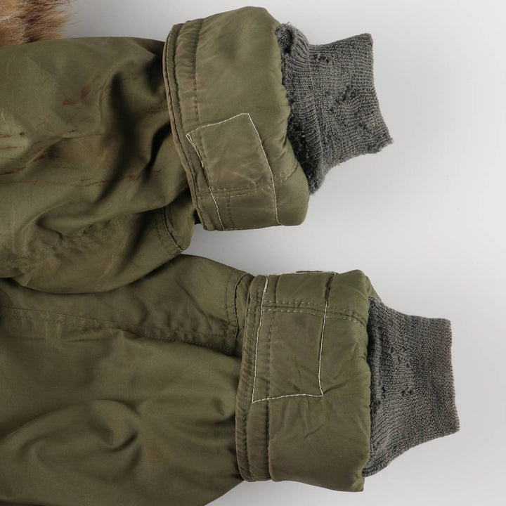 1970'S US Military N-3B Flight Jacket, Made in USA, Small, Men's Size Small, Vintage unclear Khaki type Vintage Second Hand