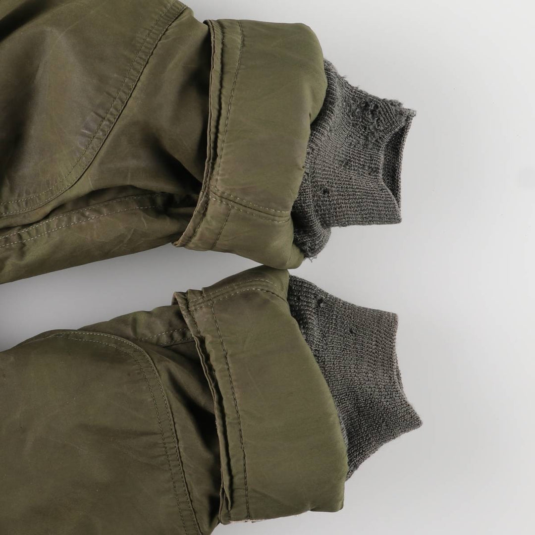 1970'S US Military N-3B Flight Jacket, Made in USA, Small, Men's Size Small, Vintage unclear Khaki type Vintage Second Hand