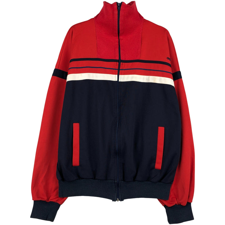 70'S Adidas VENTEX ATP Jersey Track Jacket Made in France Men's M Size Vintage polyester red type Vintage Second Hand