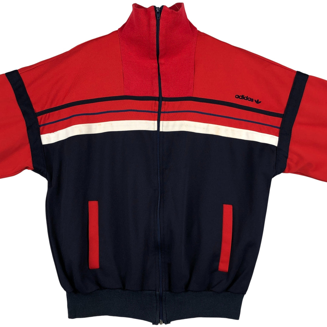 70'S Adidas VENTEX ATP Jersey Track Jacket Made in France Men's M Size Vintage polyester red type Vintage Second Hand