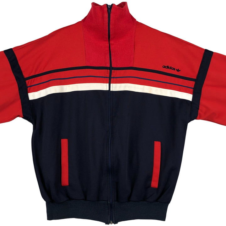 70'S Adidas VENTEX ATP Jersey Track Jacket Made in France Men's M Size Vintage polyester red type Vintage Second Hand