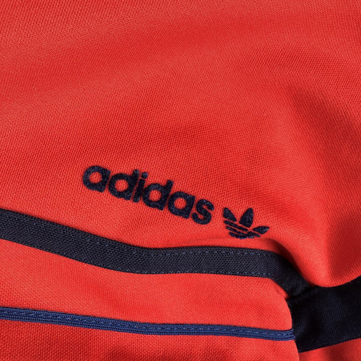 70'S Adidas VENTEX ATP Jersey Track Jacket Made in France Men's M Size Vintage polyester red type Vintage Second Hand