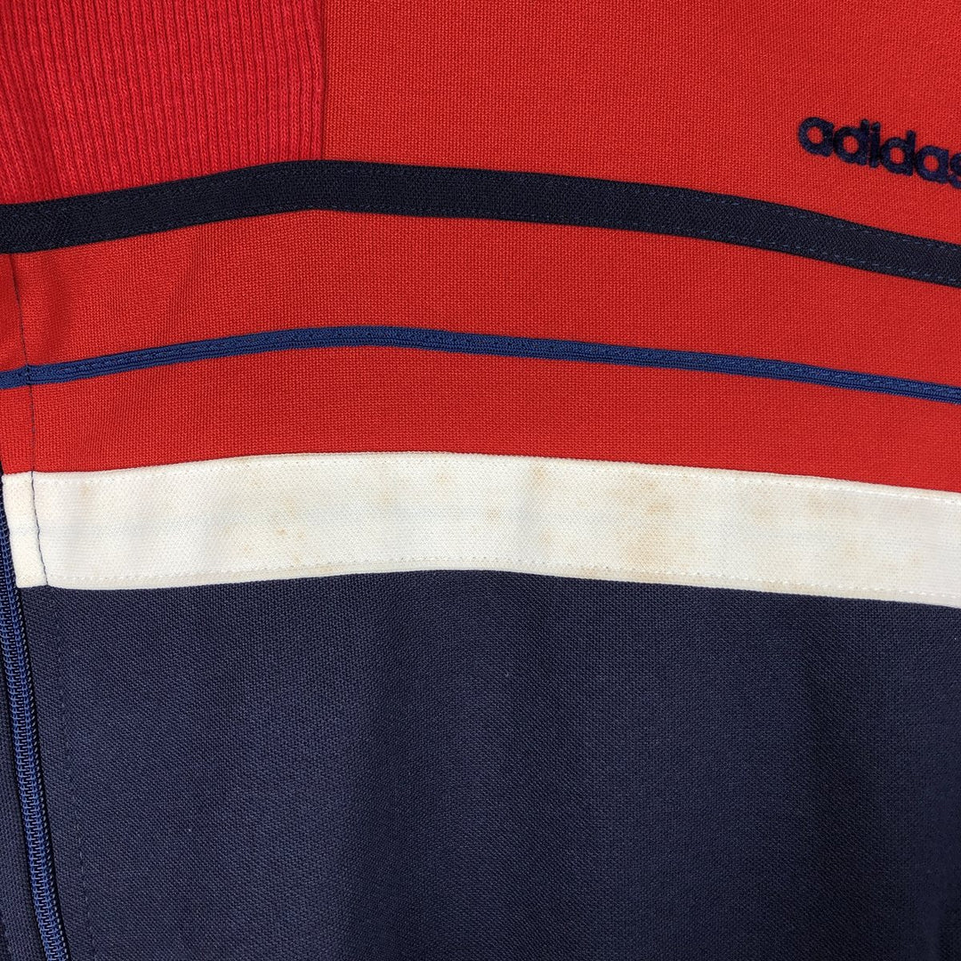 70'S Adidas VENTEX ATP Jersey Track Jacket Made in France Men's M Size Vintage polyester red type Vintage Second Hand