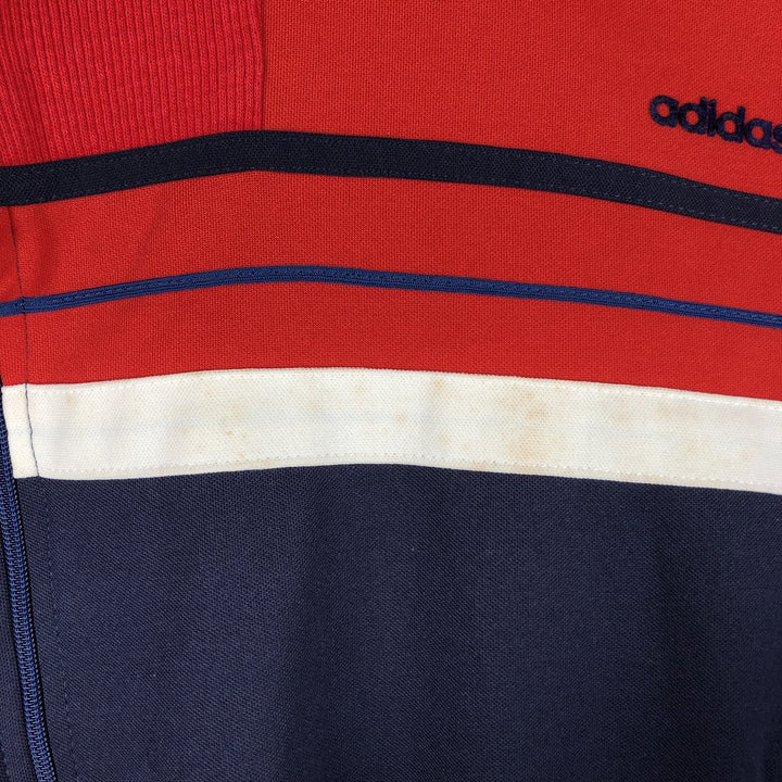 70'S Adidas VENTEX ATP Jersey Track Jacket Made in France Men's M Size Vintage polyester red type Vintage Second Hand