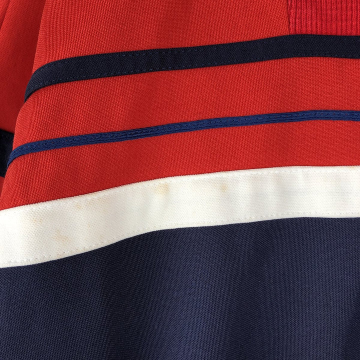 70'S Adidas VENTEX ATP Jersey Track Jacket Made in France Men's M Size Vintage polyester red type Vintage Second Hand