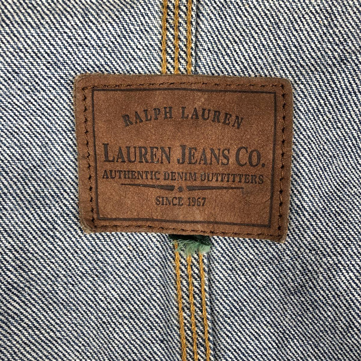 2000'S Ralph Lauren LAUREN JEANS CO denim coveralls, women's size L (approx.) cotton blue type Vintage Second Hand
