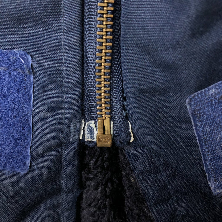 1990'S US Navy Aramid Deck Jacket, Made in USA, Size Medium (38-40), Men's M Aramid navy blue type Vintage Second Hand