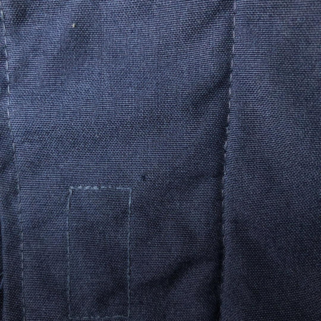 1990'S US Navy Aramid Deck Jacket, Made in USA, Size Medium (38-40), Men's M Aramid navy blue type Vintage Second Hand