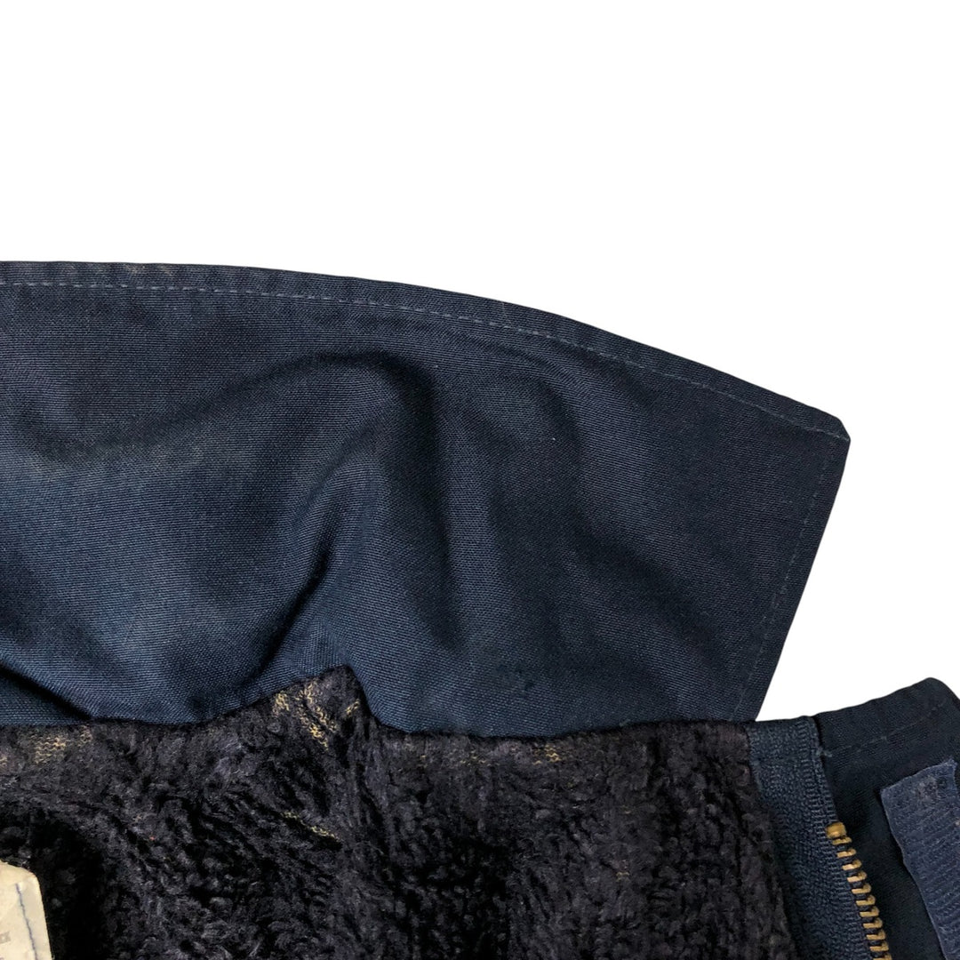 1990'S US Navy Aramid Deck Jacket, Made in USA, Size Medium (38-40), Men's M Aramid navy blue type Vintage Second Hand