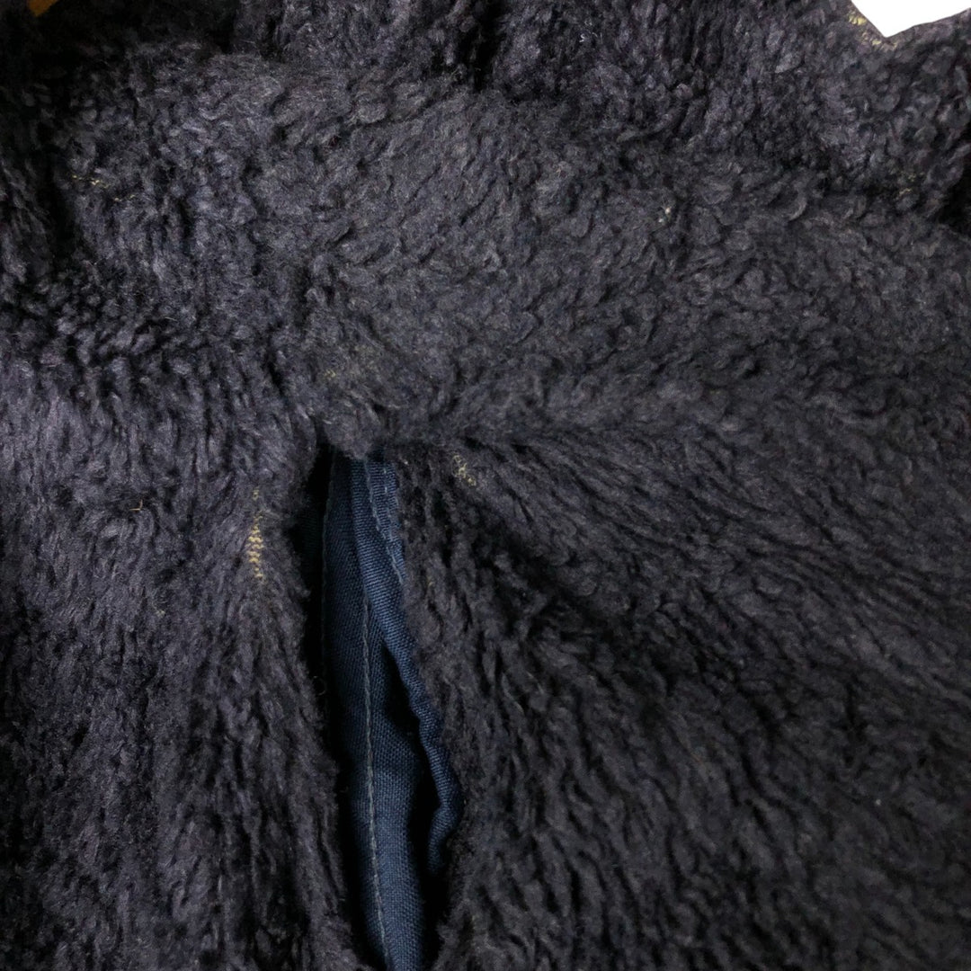 1990'S US Navy Aramid Deck Jacket, Made in USA, Size Medium (38-40), Men's M Aramid navy blue type Vintage Second Hand