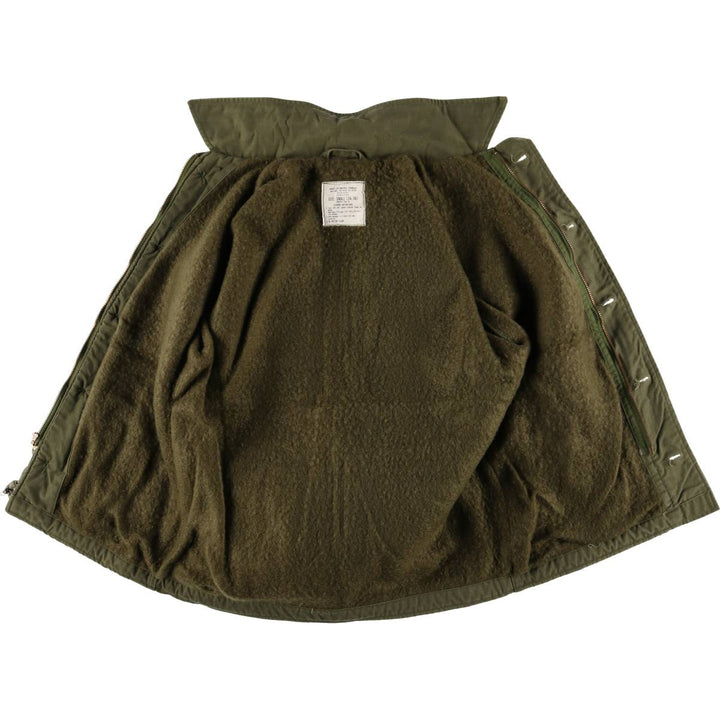 Authentic 1980'S US Navy A-2 Military Deck Jacket, Made in USA, Small (34-36), Men's Size Small, Vintage Nylon Khaki type Vintage Second Hand