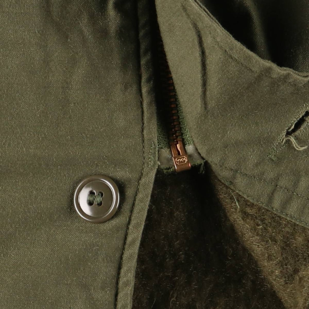 Authentic 1980'S US Navy A-2 Military Deck Jacket, Made in USA, Small (34-36), Men's Size Small, Vintage Nylon Khaki type Vintage Second Hand