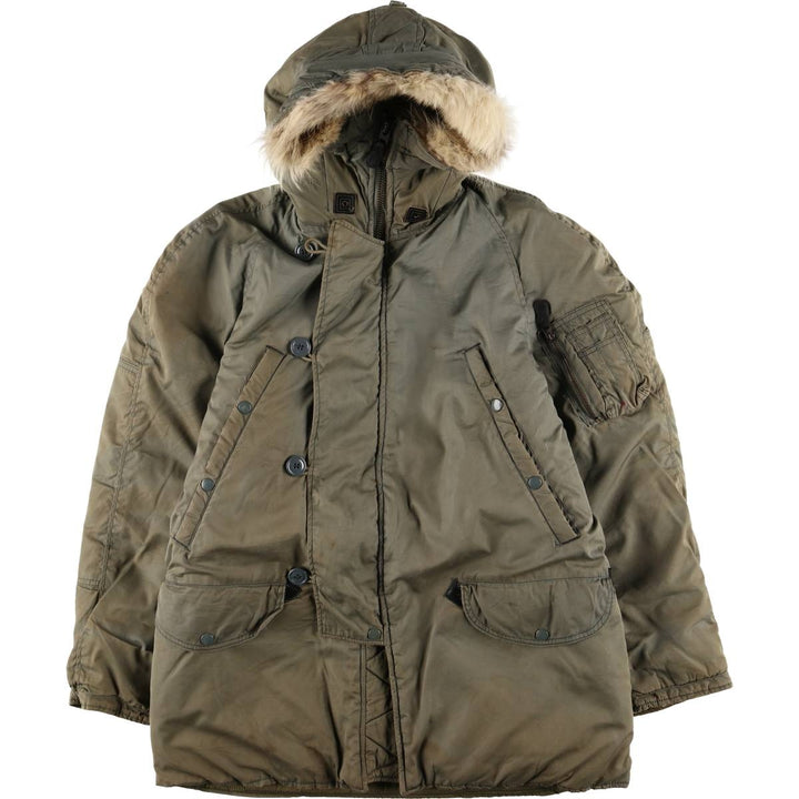 Vintage US Military N-3B Flight Jacket, Small, Men's Size Small unclear Khaki type Vintage Second Hand