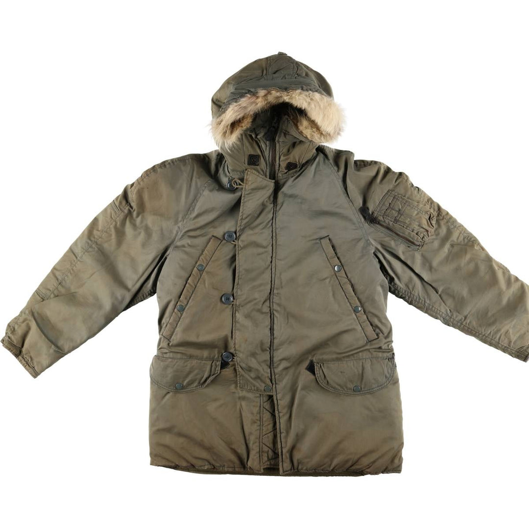 Vintage US Military N-3B Flight Jacket, Small, Men's Size Small unclear Khaki type Vintage Second Hand