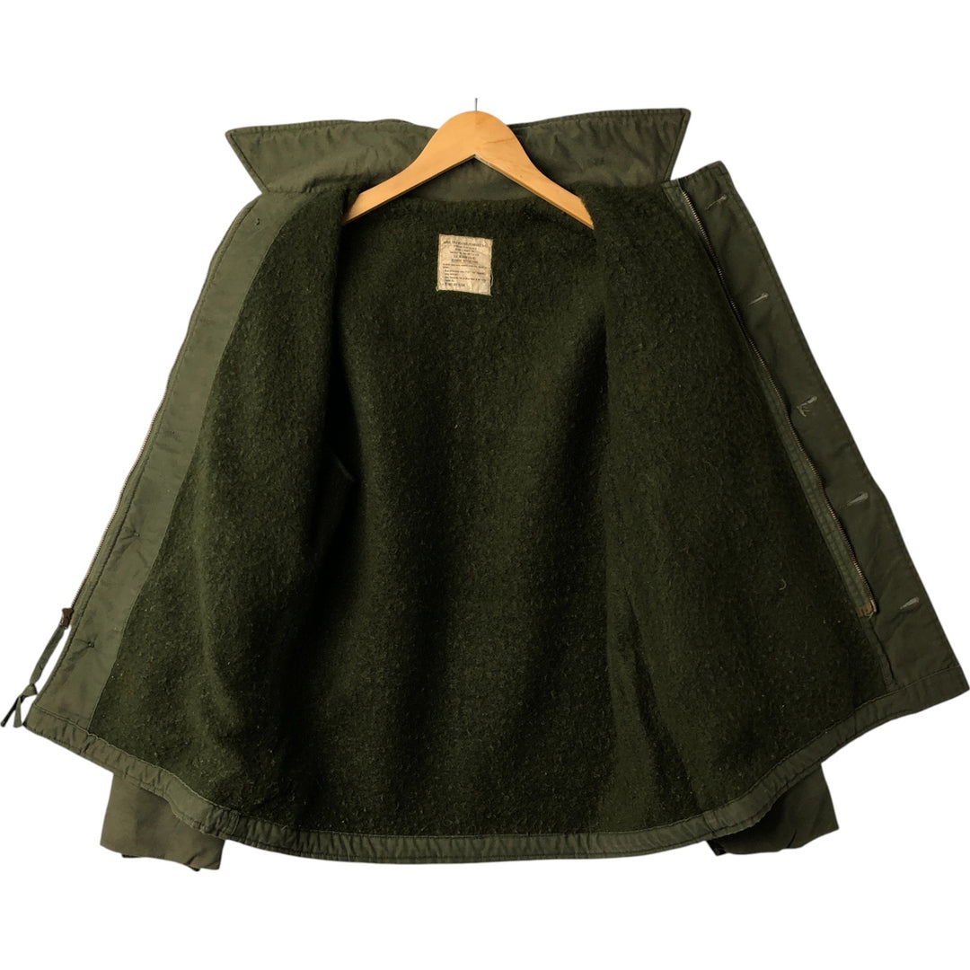 Authentic 1970'S US Navy A-2 Deck Jacket with Back Stencil, Made in USA, Medium (38-40), Men's Size M unclear Khaki type Vintage Second Hand