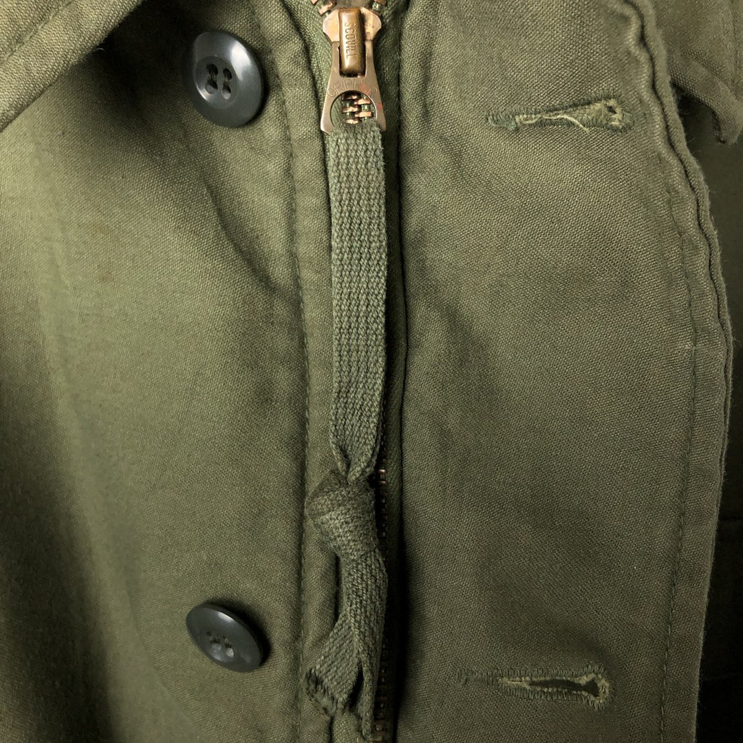 Authentic 1970'S US Navy A-2 Deck Jacket with Back Stencil, Made in USA, Medium (38-40), Men's Size M unclear Khaki type Vintage Second Hand