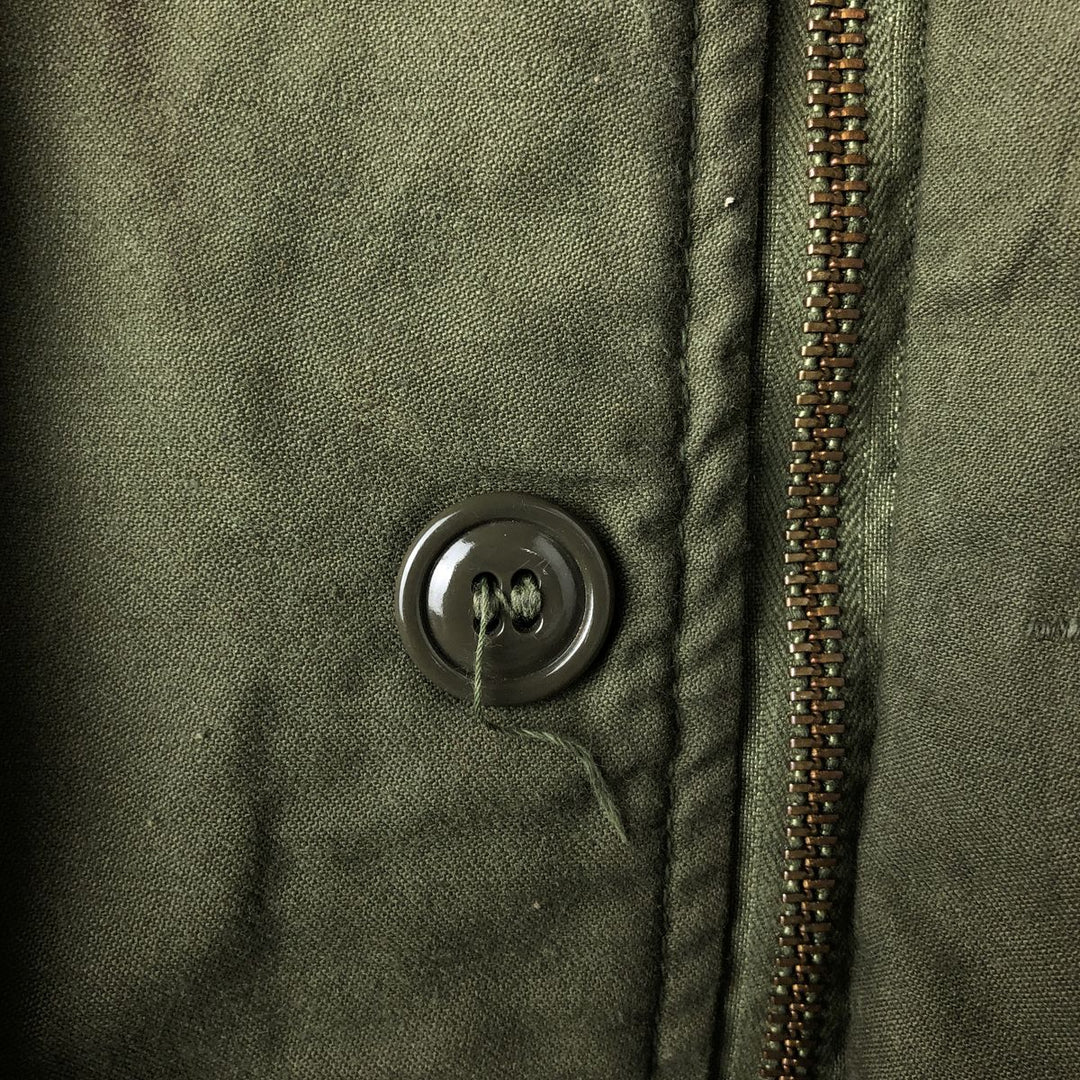 Authentic 1970'S US Navy A-2 Deck Jacket with Back Stencil, Made in USA, Medium (38-40), Men's Size M unclear Khaki type Vintage Second Hand