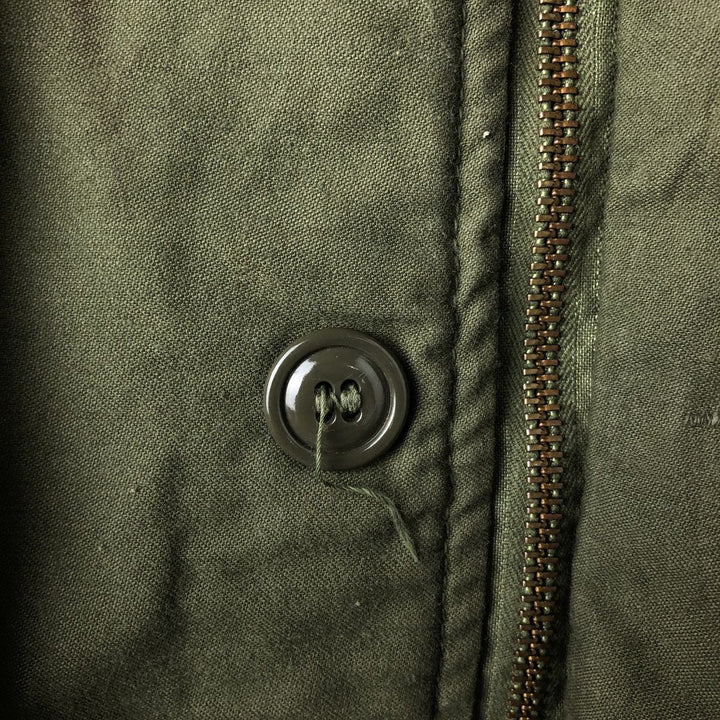 Authentic 1970'S US Navy A-2 Deck Jacket with Back Stencil, Made in USA, Medium (38-40), Men's Size M unclear Khaki type Vintage Second Hand