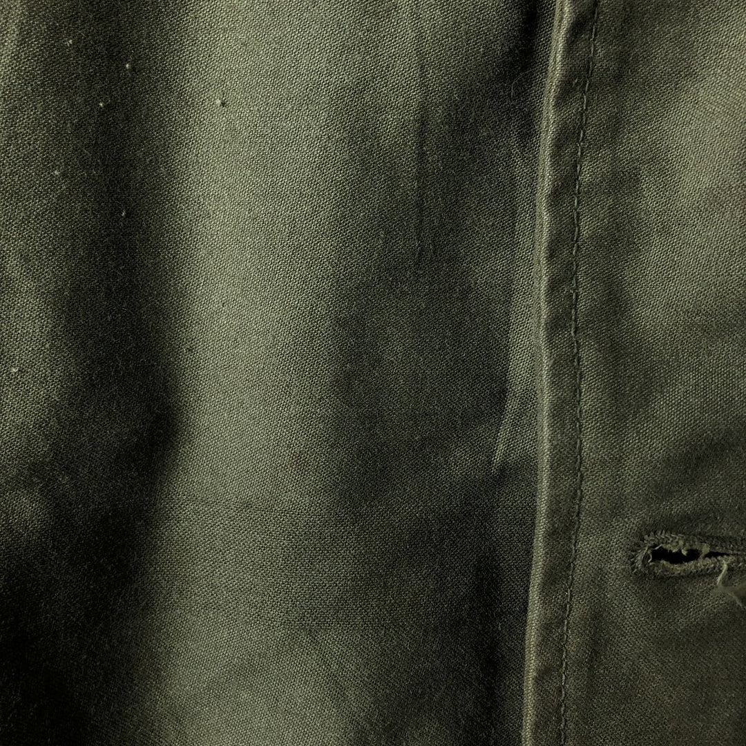 Authentic 1970'S US Navy A-2 Deck Jacket with Back Stencil, Made in USA, Medium (38-40), Men's Size M unclear Khaki type Vintage Second Hand