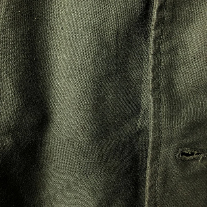 Authentic 1970'S US Navy A-2 Deck Jacket with Back Stencil, Made in USA, Medium (38-40), Men's Size M unclear Khaki type Vintage Second Hand