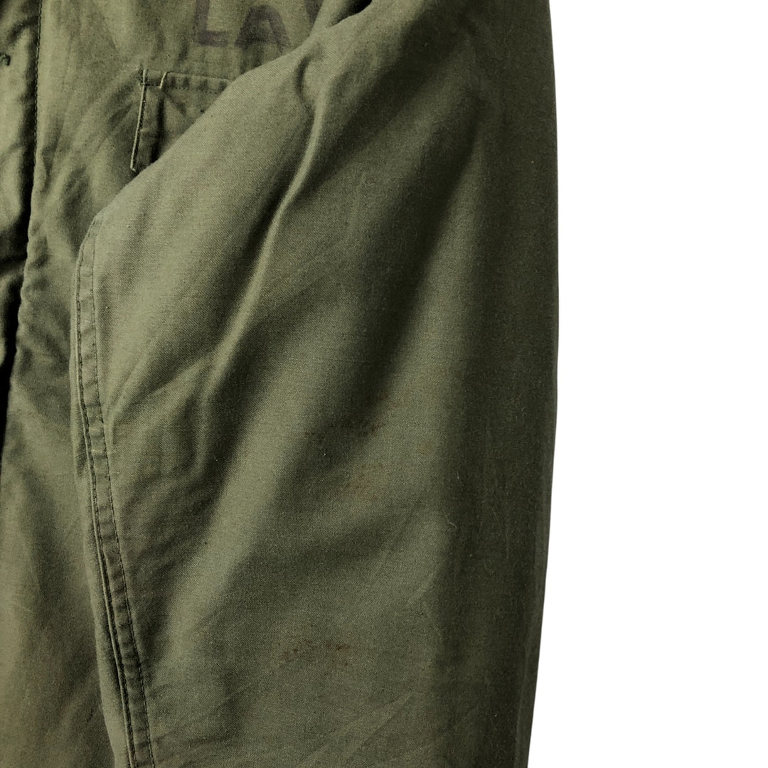 Authentic 1970'S US Navy A-2 Deck Jacket with Back Stencil, Made in USA, Medium (38-40), Men's Size M unclear Khaki type Vintage Second Hand