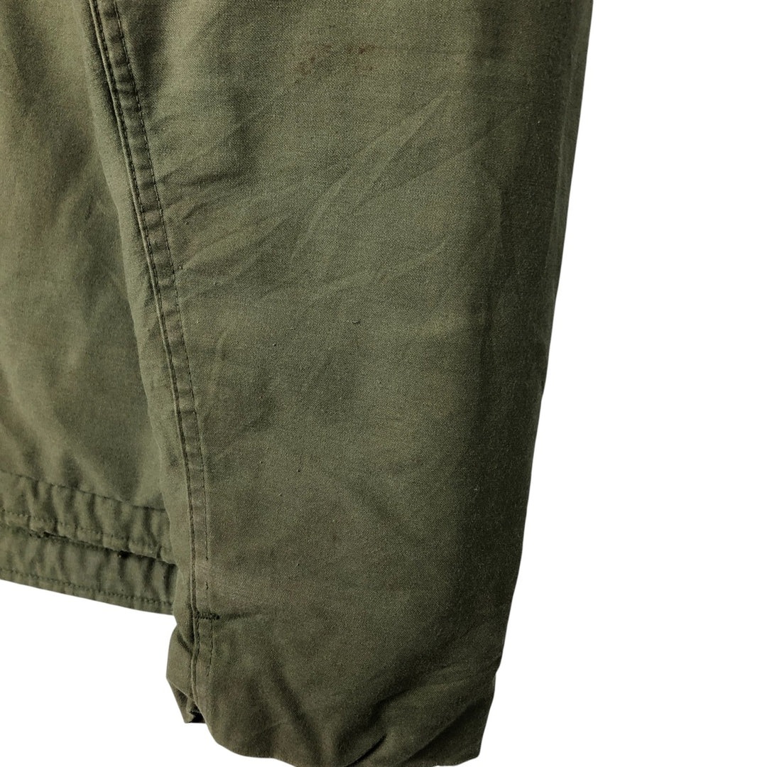 Authentic 1970'S US Navy A-2 Deck Jacket with Back Stencil, Made in USA, Medium (38-40), Men's Size M unclear Khaki type Vintage Second Hand