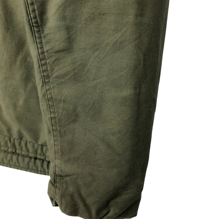 Authentic 1970'S US Navy A-2 Deck Jacket with Back Stencil, Made in USA, Medium (38-40), Men's Size M unclear Khaki type Vintage Second Hand