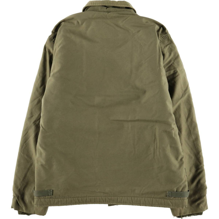 1970'S US Navy A-2 Military Deck Jacket, Made in USA, Large (1942-1944), Men's Size L, Vintage unclear Khaki type Vintage Second Hand