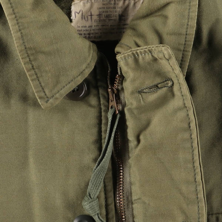 1970'S US Navy A-2 Military Deck Jacket, Made in USA, Large (1942-1944), Men's Size L, Vintage unclear Khaki type Vintage Second Hand