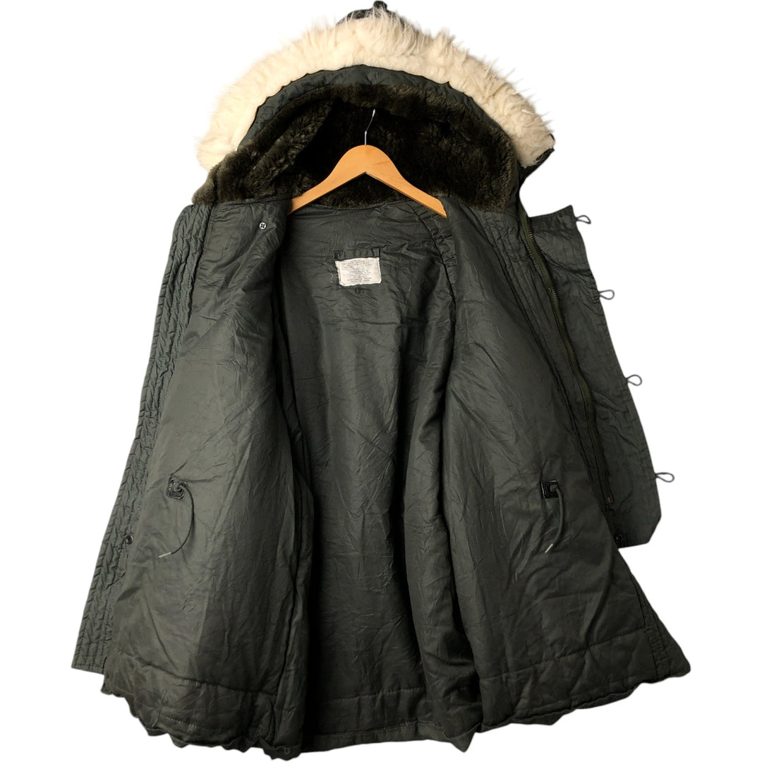 1980'S US Military N-3B Flight Jacket, Made in USA, X-LARGE, Men's XL, Vintage cotton Khaki type Vintage Second Hand